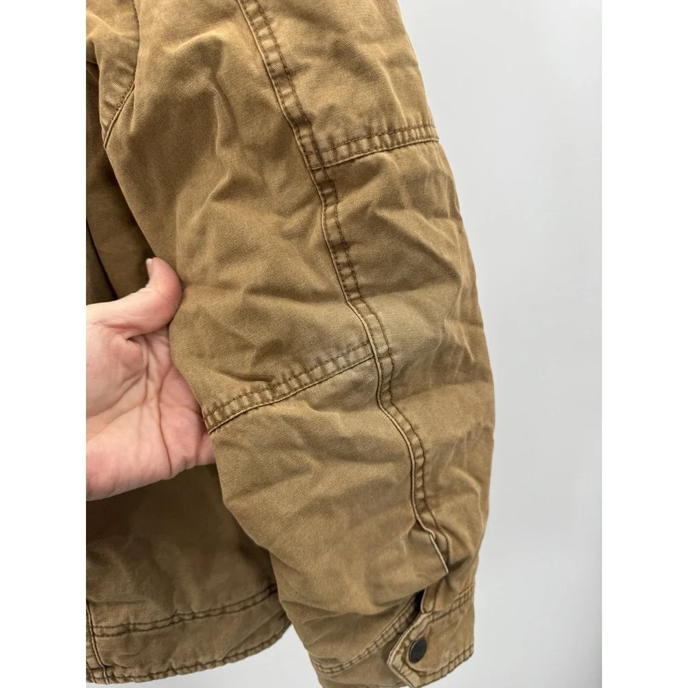 Levis Jacket Mens Commuter Trucker Jacket Coat XL Hood Sherpa Lined Grunge